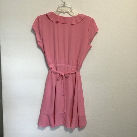 Aritzia Sunday Best Savoy Wrap Dress in Gemini Pink Size 8 - Picture 7 of 11